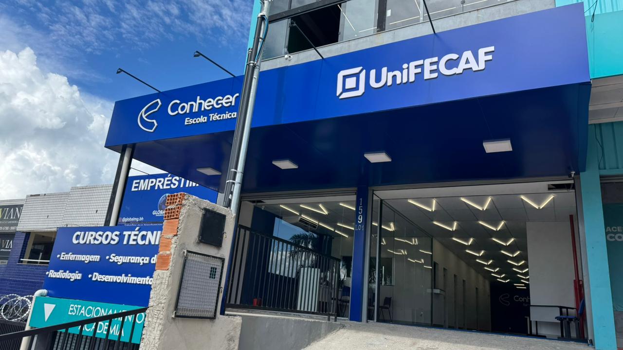 Estrutura da UniFECAF Conhecer em Ribeirão das Neves